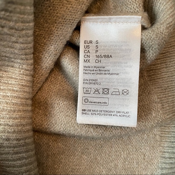 H&M Conscious Ladies’ Fine Knit Sweater in Light Grey Melange, Size S - Picture 8 of 8